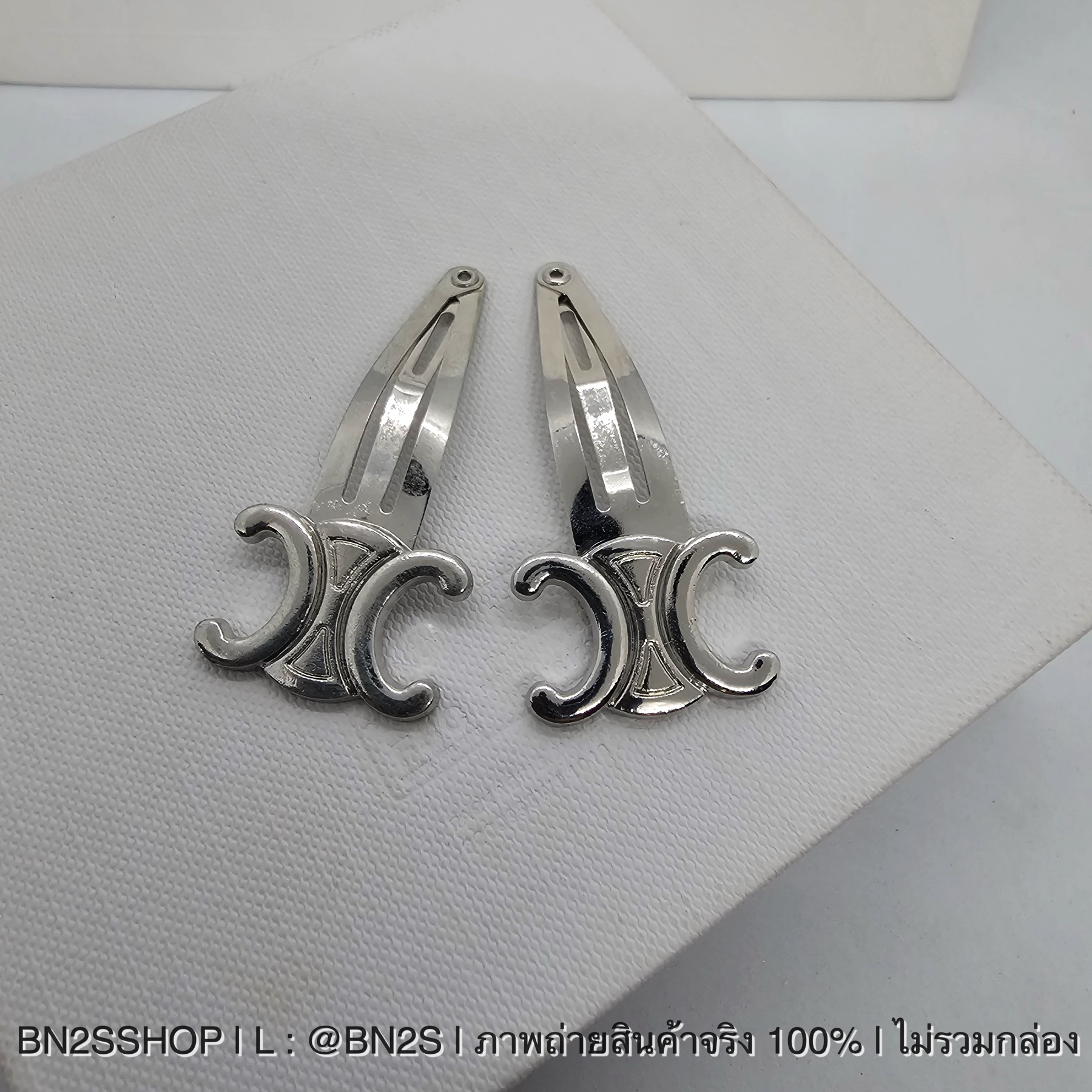 สีดำ | Celine Mini Snap Hair Clip กิ๊บซีลีน 1 คู่ กิ๊บตัวมินิ งานมาเป็นคู่ พร้อมส่งในไทย