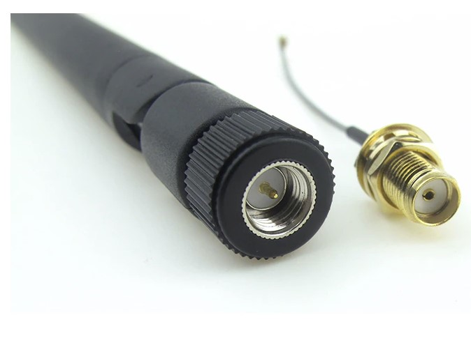 2.4G WIFI module uses IPEX to SMA female external antenna adapter, with SMA male antenna เสาอากาศ