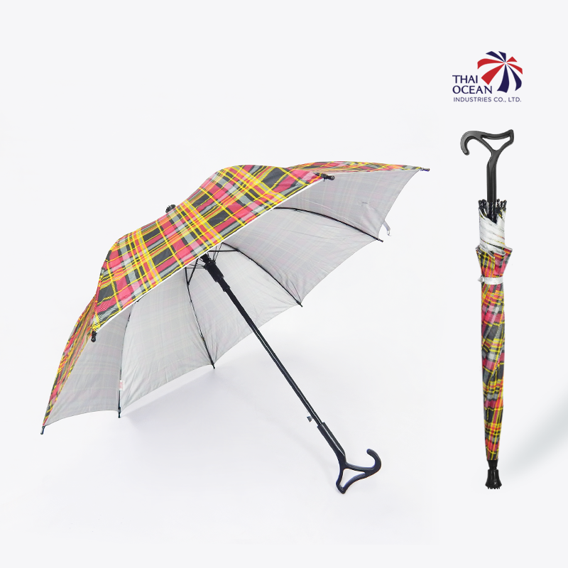 Leo ร่มยาว ร่มไม้เท้า ปลายกันลื่น ร่มกัดแดด กันฝน ขนาด 24 นิ้ว (ขายส่ง) 12 คันต่อกล่อง