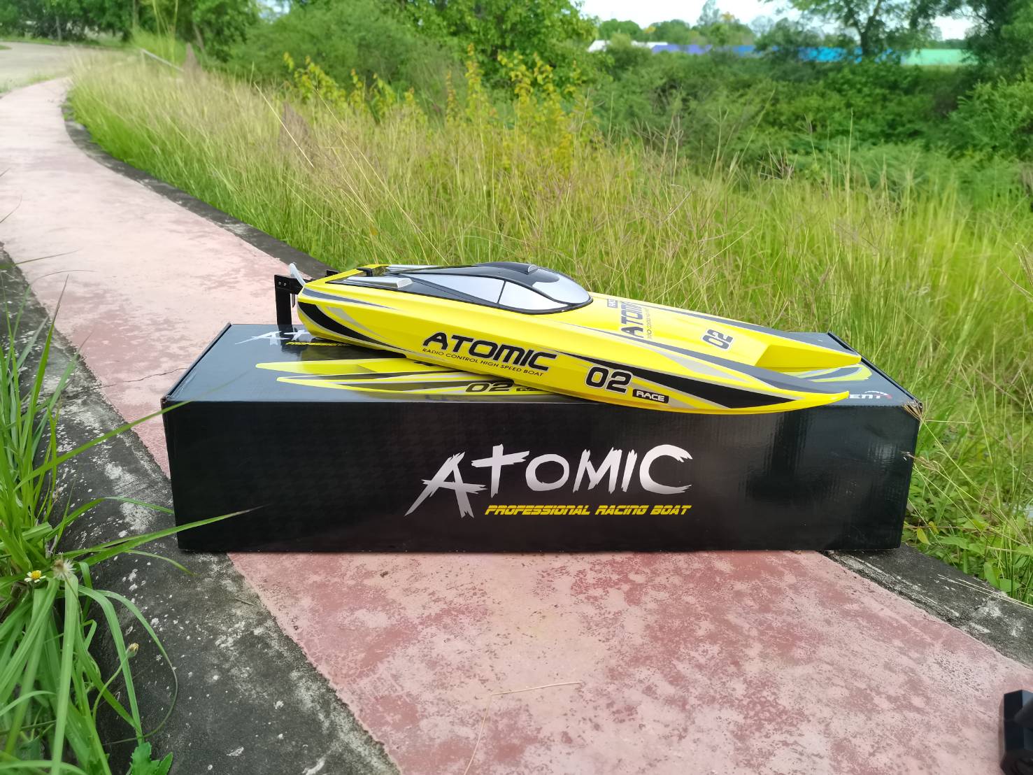 เรือบังคับวิทยุ VOLANTEX ATOMIC RC BOAT V792-4 3S BATTERRY ความเร็ว 70 Km/h ชุดพร้อมเล่น