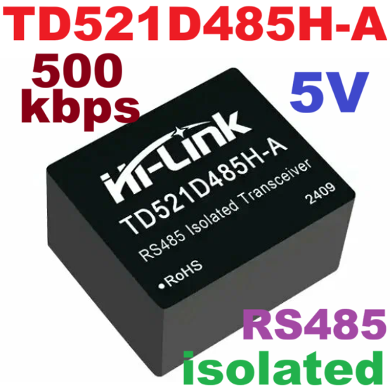 HLK-TD521D485H-A RS485 isolation Hi-link high-speed communication isolation interface module single channel automatic transceiver