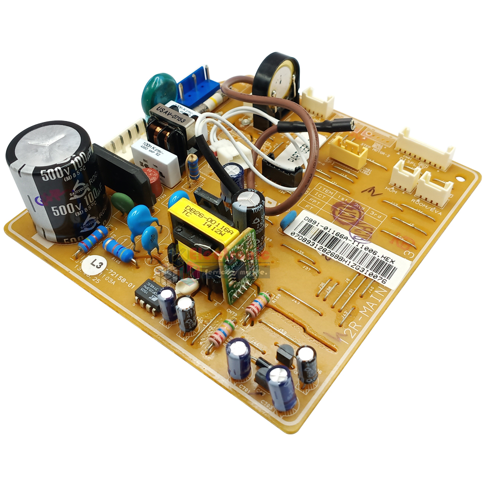 แผงบอร์ดแอร์คอยเย็น ซัมซุง Samsung-แผงควบคุมแอร์-DB93-12826B/อะไหล่แท้ สำหรับรุ่น- AR24FCSEFUUNST-พร้อมรายละเอียดการเซ็ทโค้ด