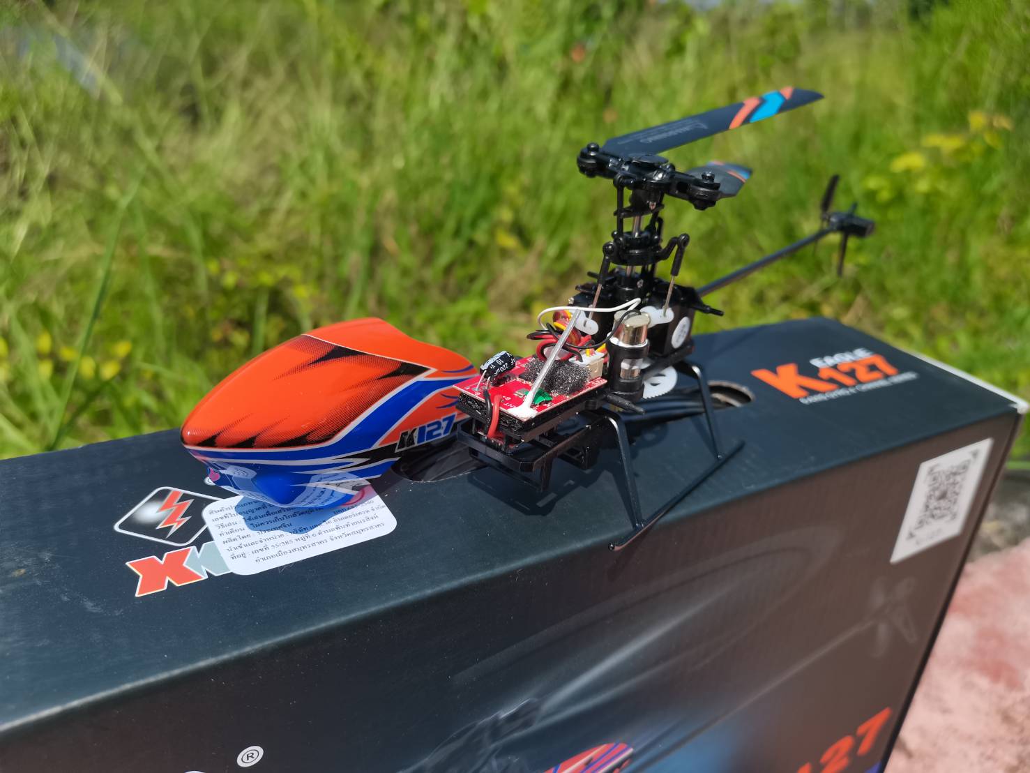 WL-TOYS XK K127 EAGLE เฮลิคอปเตอร์บังคับวิทยุ 4 CH ระบบ FBL 2.4GHZ สินค้าชุดพร้อมเล่น