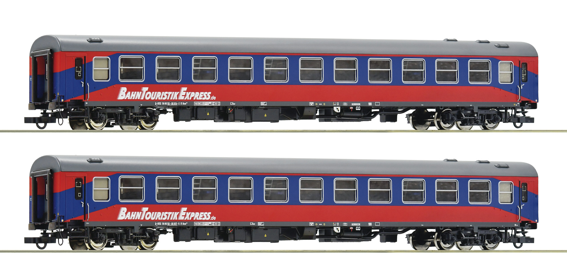 Roco74055 Touristik coach 2 car set