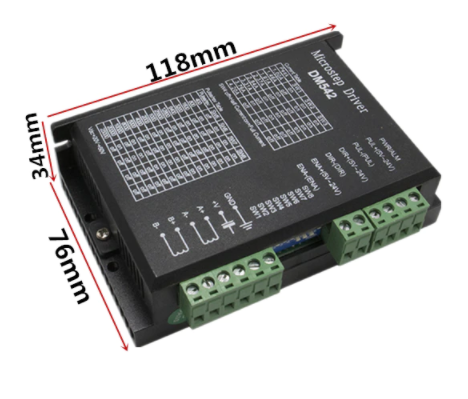 DM542 โมดูลขับสเต็ปปิ้งมอเตอร์ 20-50V 4.2A DSP digital 42/57/86 stepper motor driver engraving machine dedicated replacement 2M542/TB6600