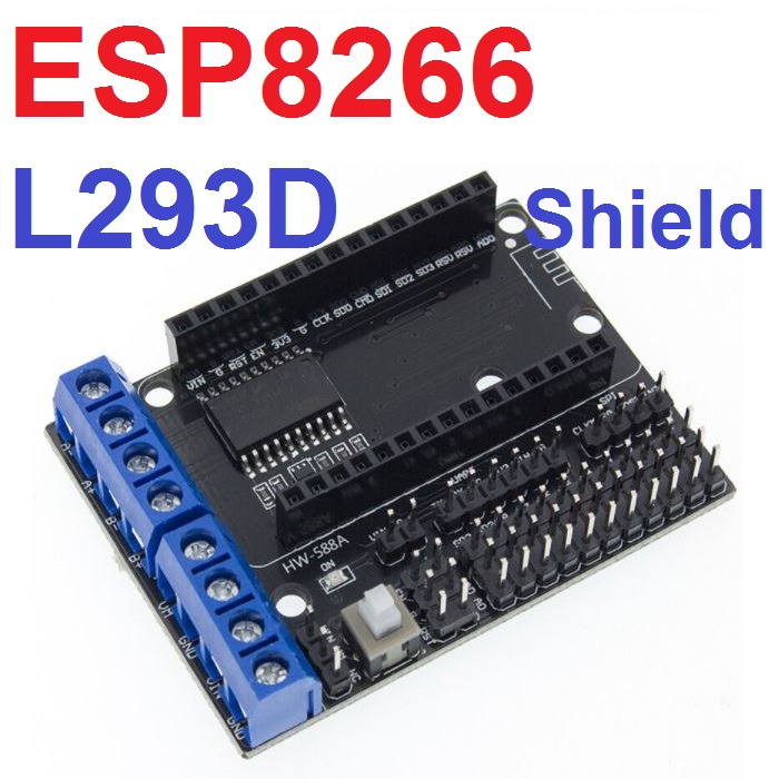 ESP8266 L293D NodeMCU Motor Shield Board 2-Channel High Power H-Bridge l293d ESP-12E 12F Drive Module For Car Remote ขับมอเตอร์