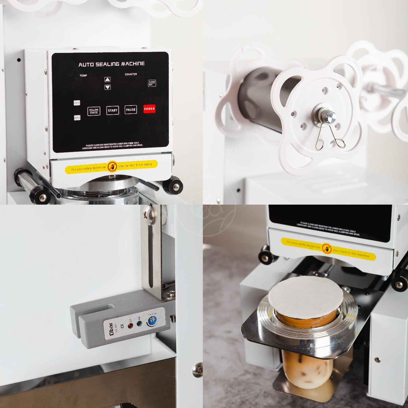 เครื่องซีล ฝาแกัวพลาสติก ปาก95 ระบบอัตโนมัติ Automatic Sealing Machine 280W รุ่น TEA-KSeries