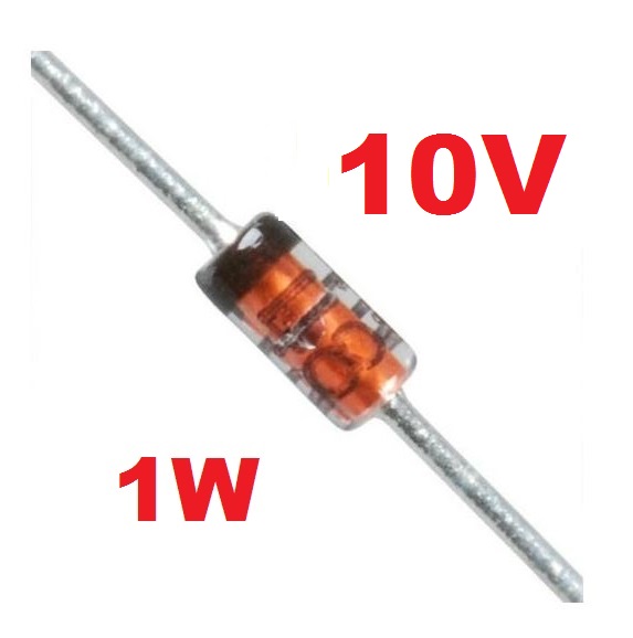 ซีเนอร์ไดโอด 1N4740A 10V 1W DO-41 zener diode