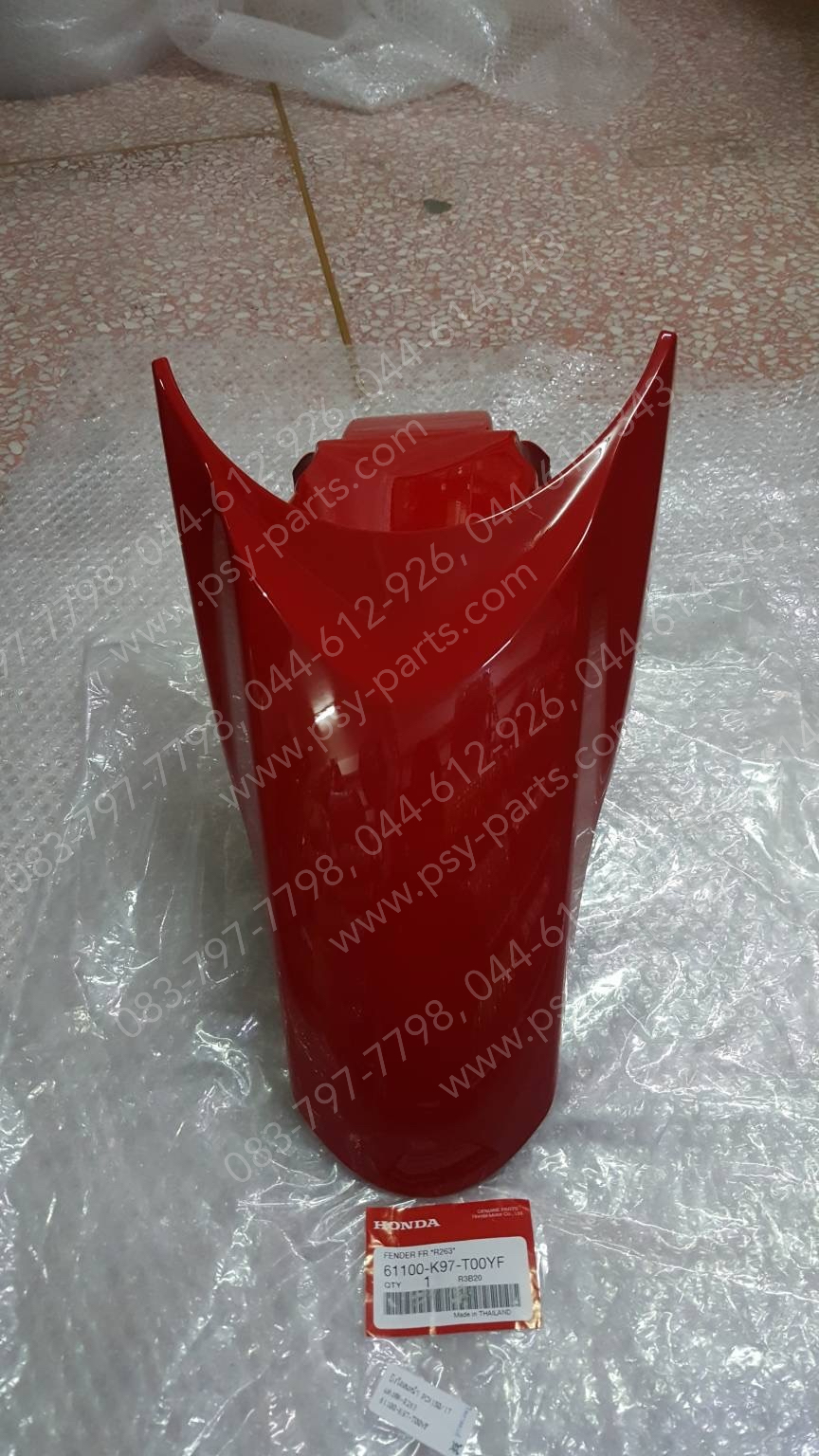 บังโคลนหน้า PCX 150/18 แท้ๆ สีแดงสด (R263) 61100-K97-T00YF