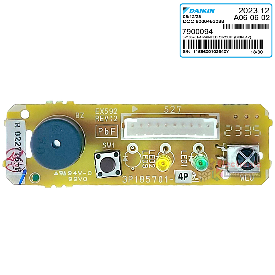 ชุดแผงตัวรับสัญญาณรีโมทแอร์DAIKIN-ไดกิ้น ใช้ได้ทั้งหมด 23 รุ่นที่ระบุไว้-อะไหล่ใหม่แท้บริษัท #อะไหล่แอร์DAIKIN