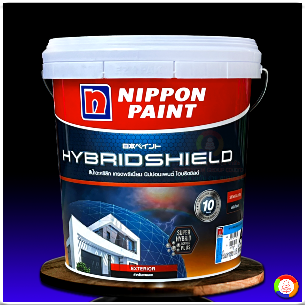 นิปปอนเพนต์ ไฮบริดชิลด์ สำหรับภายนอก (ชนิดกึ่งเงา) Nippon Paint Hybrid shield Exterior Semi-Gloss