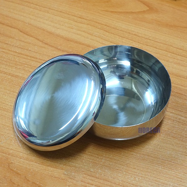 Rice bowl 10.5 cm. Korean style with stainless steel lid, MS-general