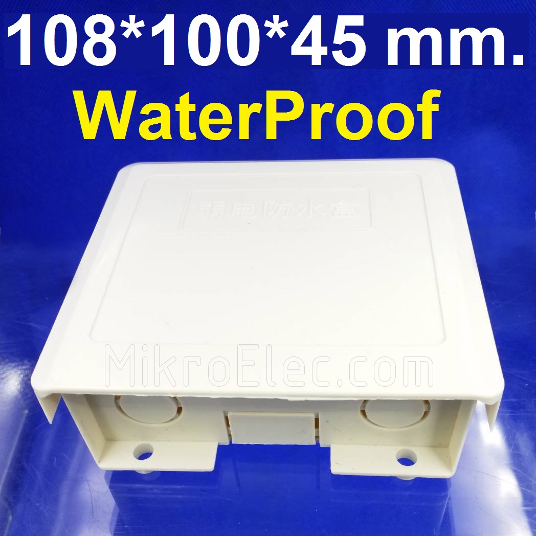 กล่องพลาสติกกันน้ำ 108*100*45 mm. ฝาเลื่อนขึ้นลง Plastic monitoring power supply waterproof box outdoor rainproof housing transceiver tail cable housing