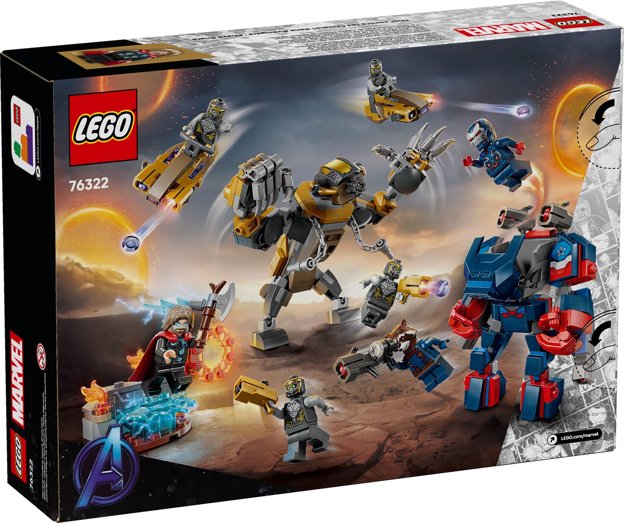 LEGO Super Heroes Marvel เลโก้ 76322 Avengers: Endgame Thor vs. Chitauri