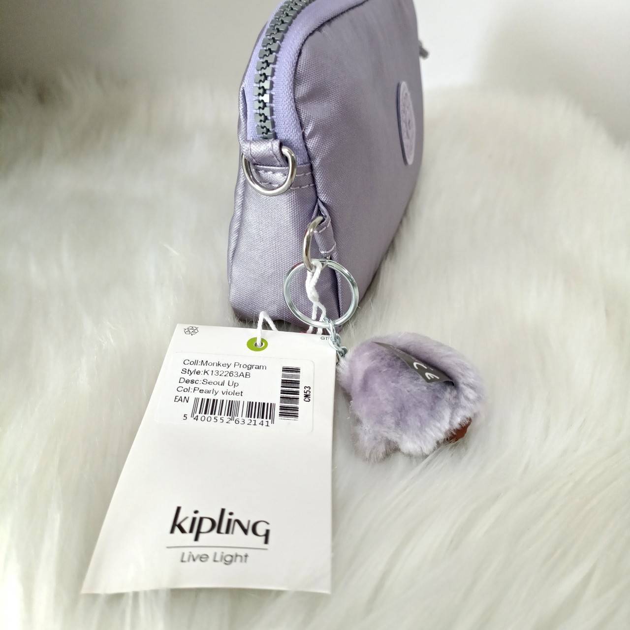KIPLING กระเป๋าสตางค์ซิปรอบ ใบยาว Seoul up clutch & sling bag