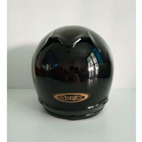 AVEX หมวกกันน็อคเต็มใบ ราคาถูก รุ่น DX ล้วน สีดำเงา แว่นดำ