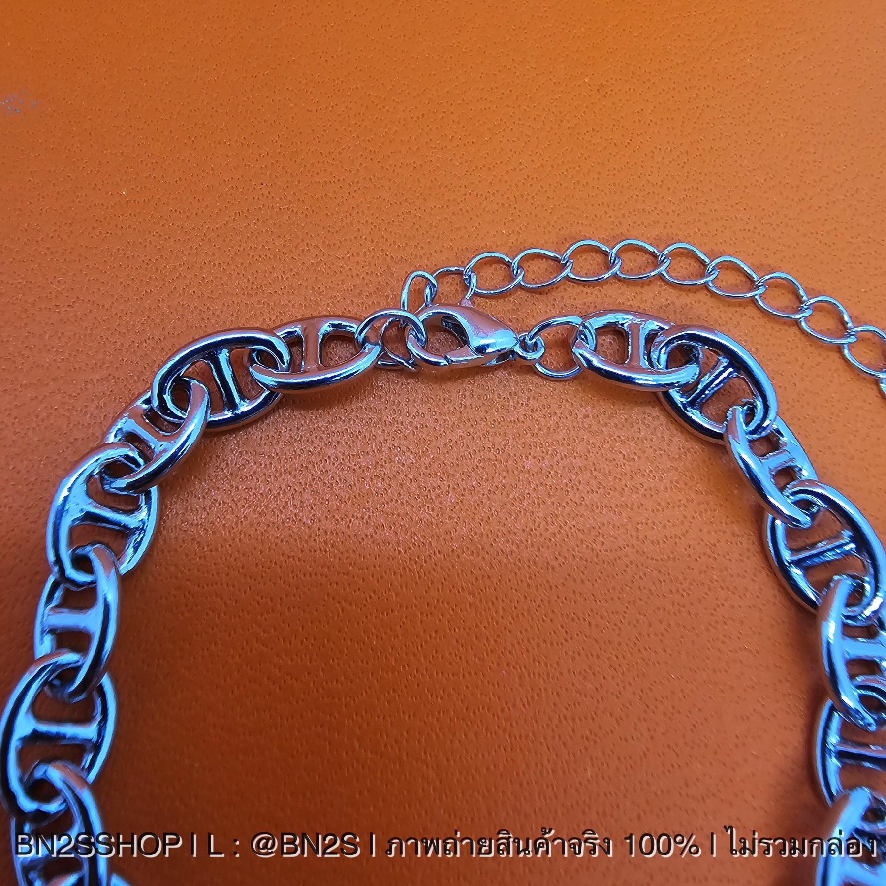 Hermes Chain Bracelet สร้อยข้อมือ ชาย หญิง เกือกม้า สีเงิน ปรับความยาวได้ พร้อมส่งในไทย