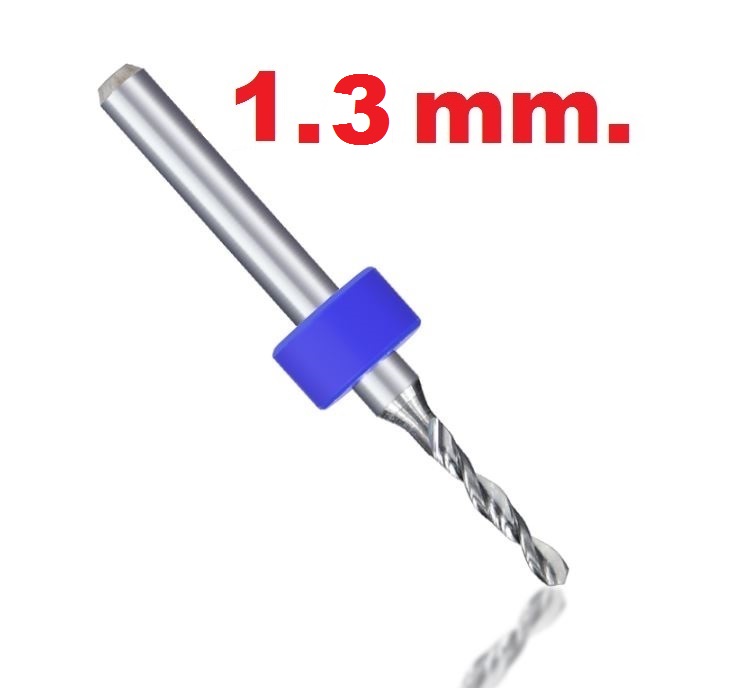ดอกเจาะ PCB ไม้ อะคริลิค 1.3mm Mini PCB Drill Bits Carbide Drill Bit Set 1/8'' Shank For Circuit Board CNC Engraving Sharpener Drill Tools