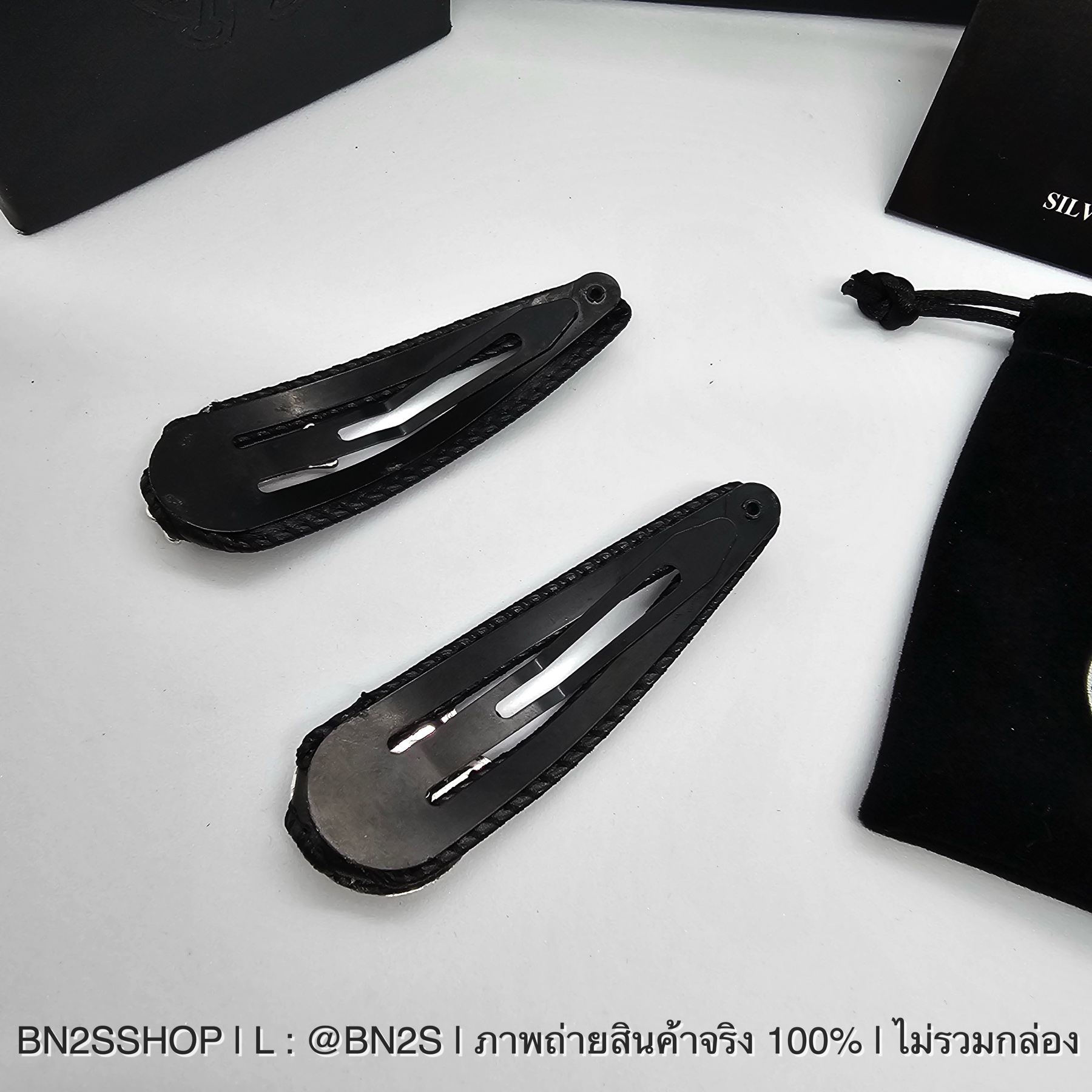 กิ๊บกางเขน | Chrome Heart Hair Clip กิ๊บหนีบผมติดโลโก้ โครมฮาร์ท พร้อมหนัง งานสวย มี 2 แบบ