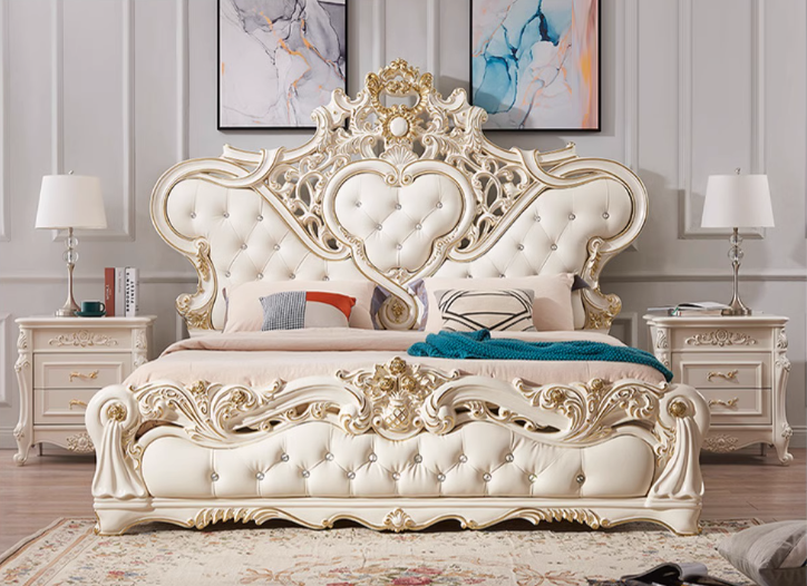 เตียงเจ้าหญิง เตียงหลุยส์ เตียงนอนหลุยส์ รุ่น Francy