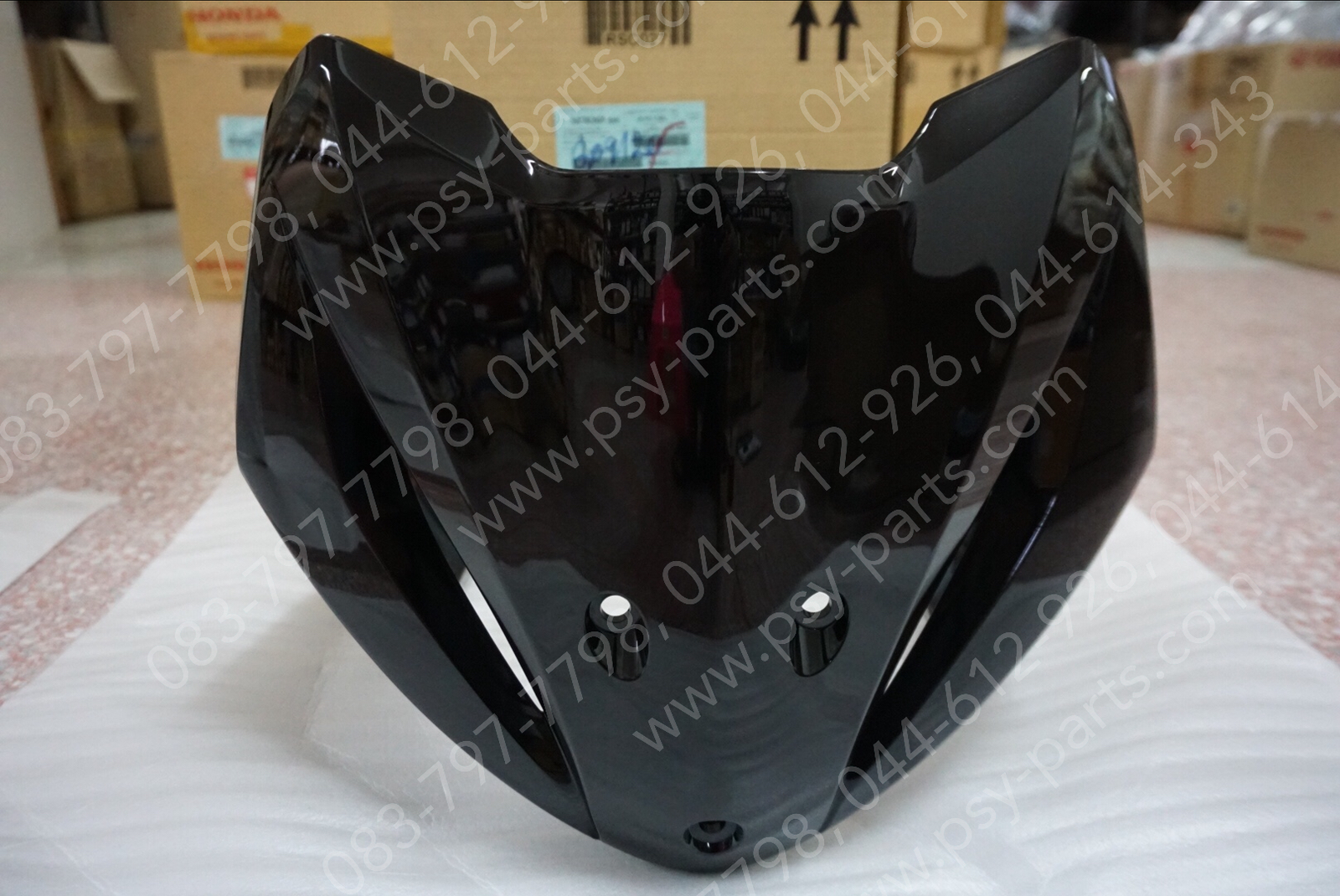 บังลม WAVE 110-I ใหม่ แท้ๆ สีดำ (A35) 64500-KWW-640ZC Honda