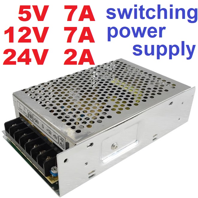 Power Supply DC 5V(7A) 12V(7A) 24V(2A) 100Vac-240Vac BL-100-3 switching power supply