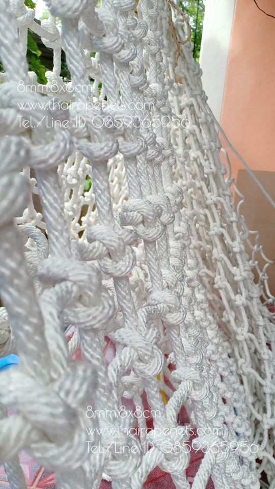 ตาข่ายคาเฟ่เด็ก ขนาด8mm.ตา8x8cm.