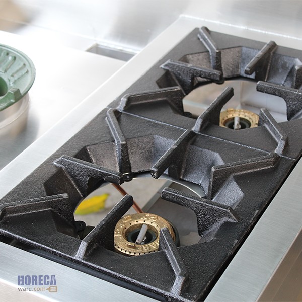 เตารางน้ำ kb5-1หัว + เตาฝรั่ง2หัว+มีที่พักขวา ยาวรวม 110cm ตราแมสเตอร์แวร์