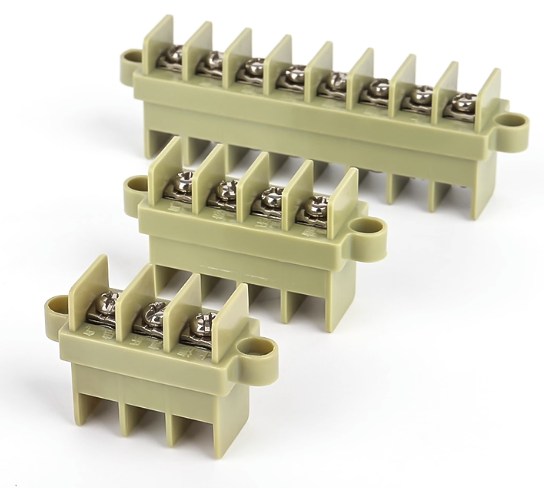 JPA2.5 Pitch 10mm.660V 24A 2PIN through the wall fence high current terminal block
