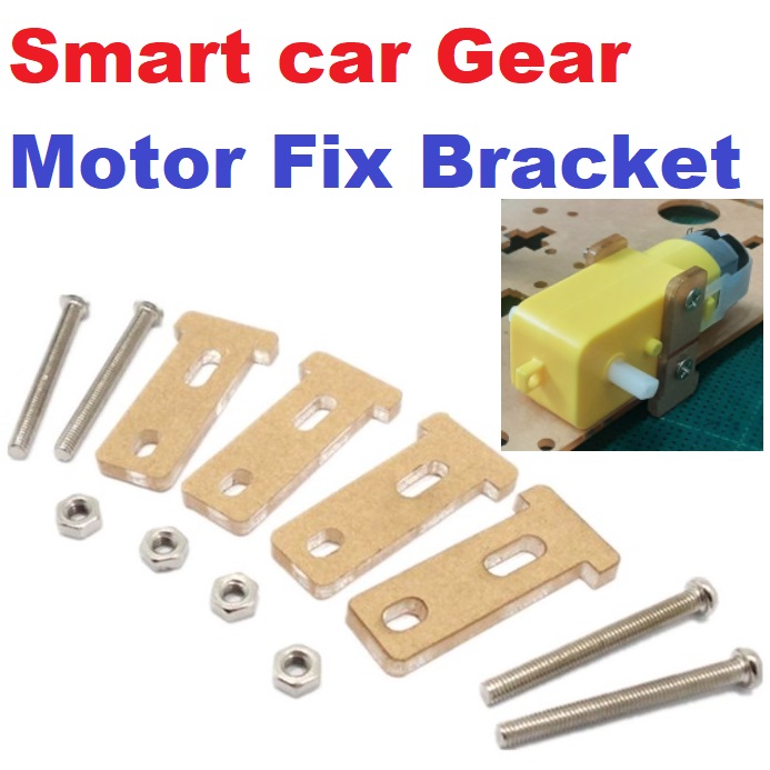 อะคริลิคยึดมอเตอร์ พร้อมน็อต M3x30 มม. Smart car Gear Motor Fix Bracket T-head with nut M3x30
