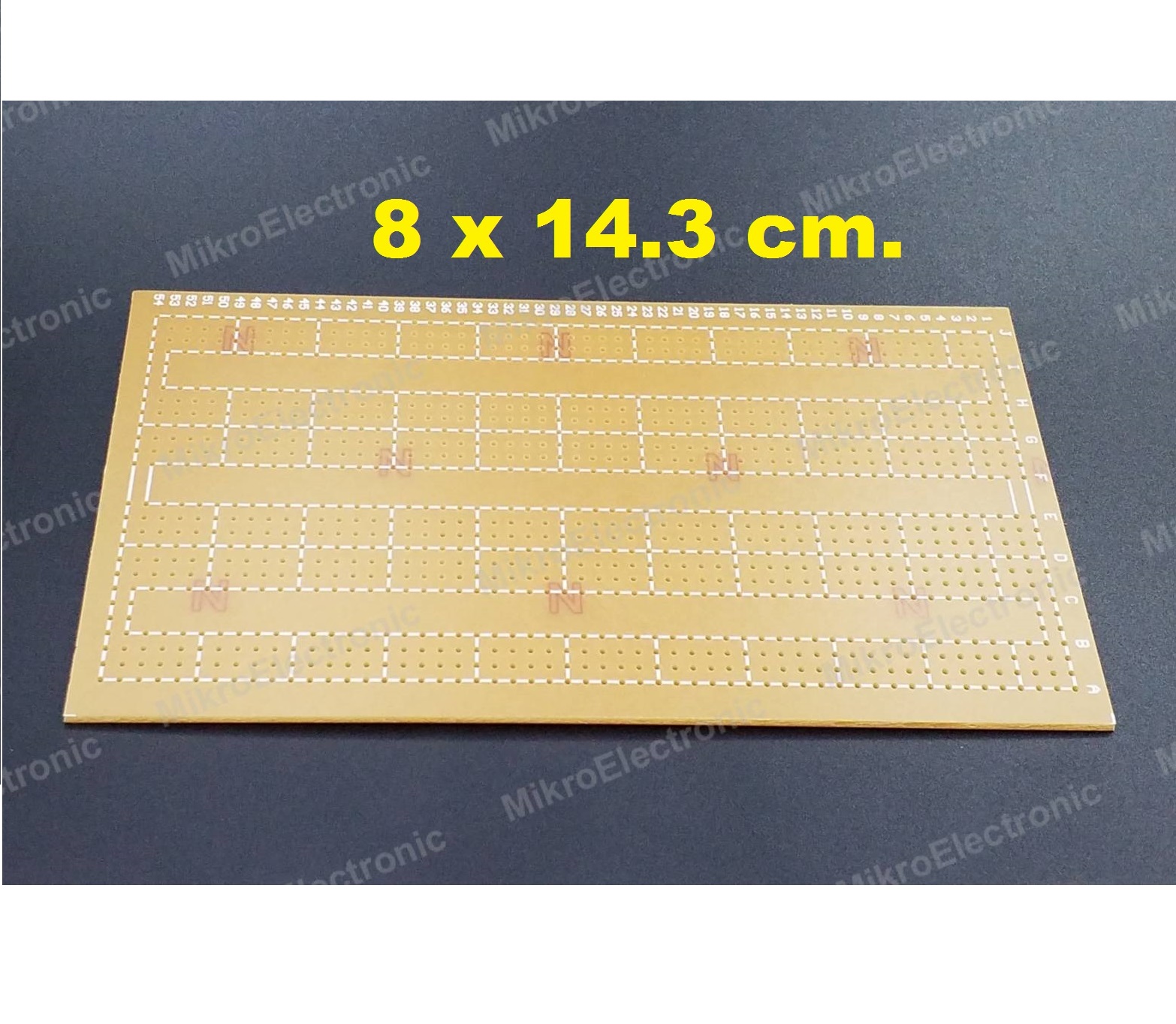 แผ่นปริ๊นอเนกประสงค์ Prototype PCB Board 80x143 mm (8x14.3 cm.)
