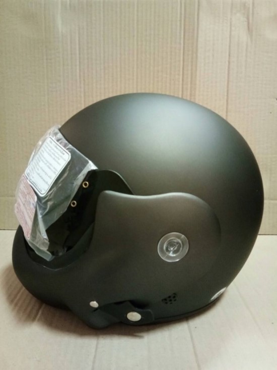 🔥หมวกกันน็อคTopgun ล้วนไม่มีลาย สีเทาด้าน