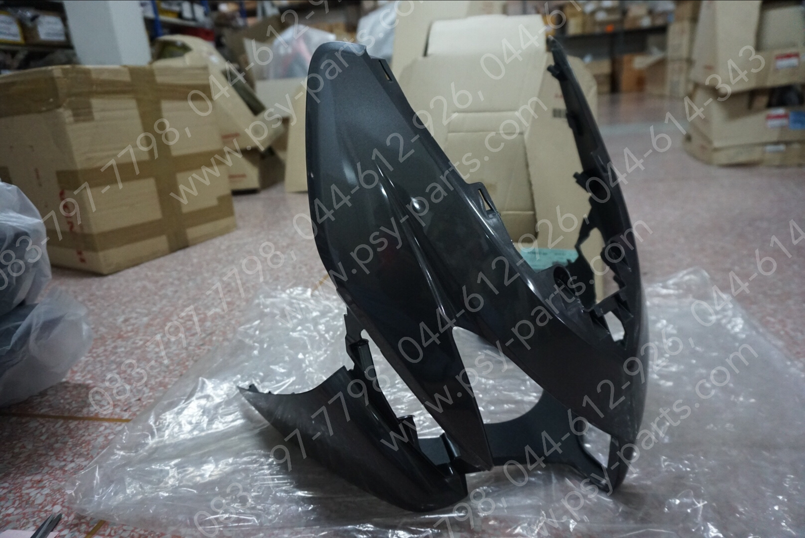 หน้ากากไฟหน้า CLICK แท้ๆ สีดำเทา 64301-KVB-900ZR