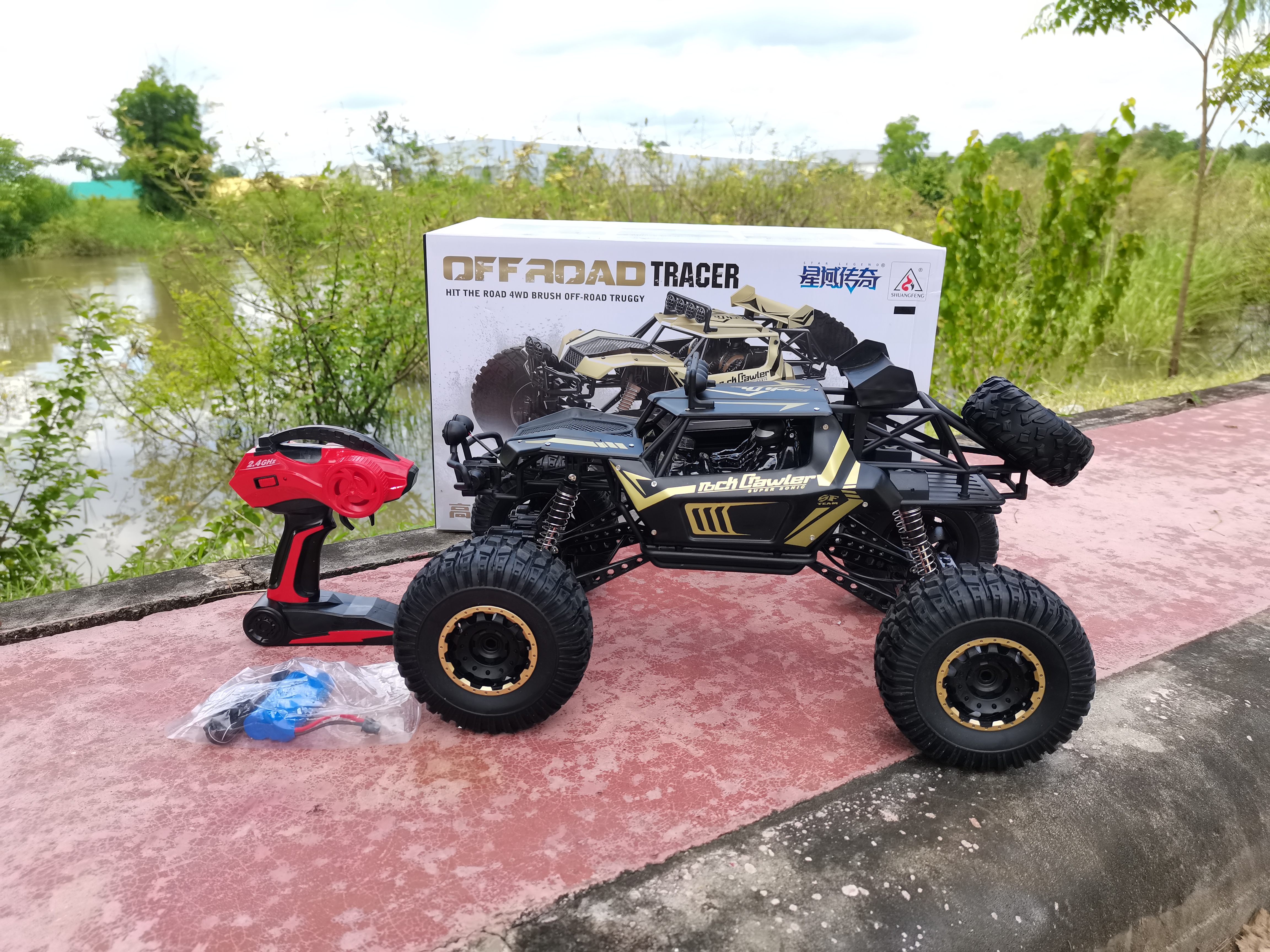 รถบังคับวิทยุลุยทางวิบาก OFF ROAD TRACER BUGGY ขนาดสเกล 1/8 2.4GHZ 4X4 ชุดพร้อมเล่น