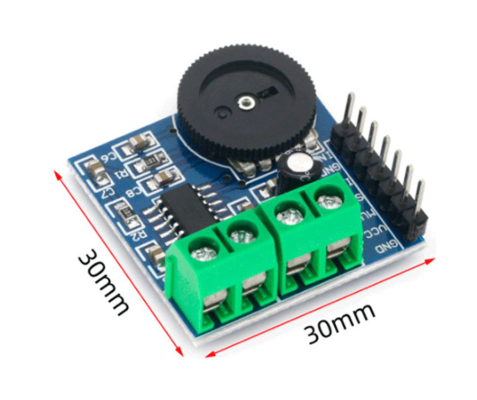 โมดูลขยายเสียง PAM8403 dual channel amplifier module mini digital amplifier board with volume control 2*3W Class D digital amplifier board efficient 5V power supply