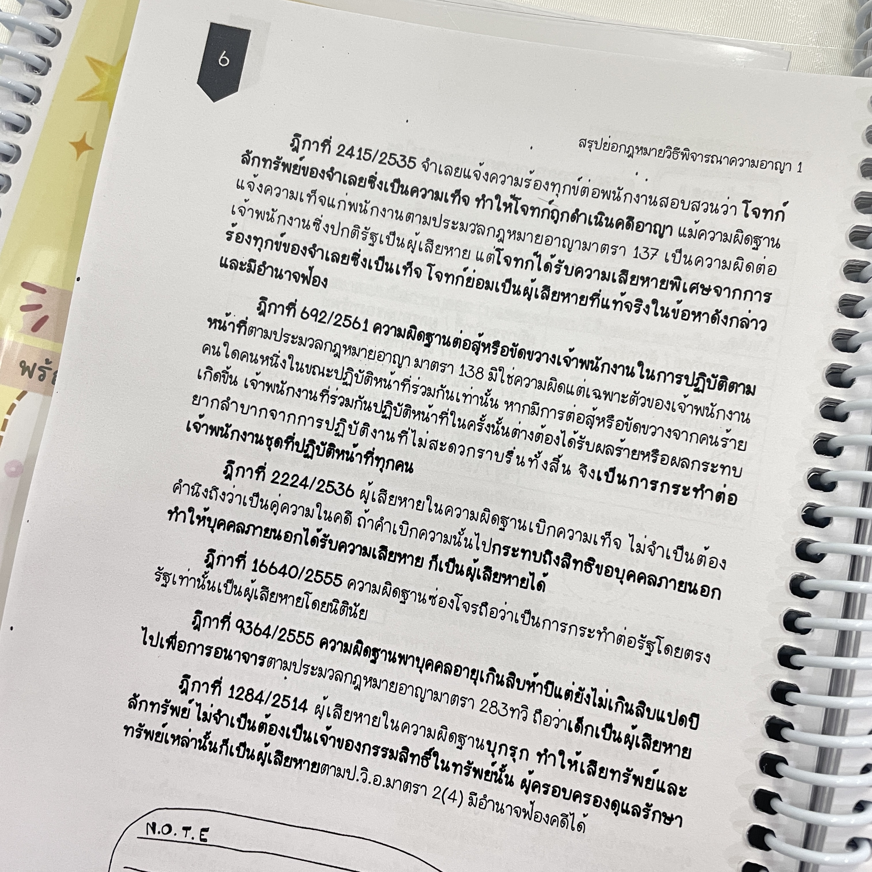 L7สรุปย่อกฎหมาย วิธีพิจารณาความอาญา 1 (Law Note ขจีวรรณ มั่นพรม)พิมพ์ : กรกฎาคม 2567 (ครั้งที่ 2)