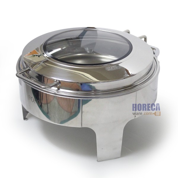 Round food warmer set, glass lid shock absorber, Fofo brand