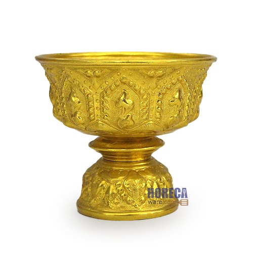 Lao pattern tray, gold, 14 cm, seal