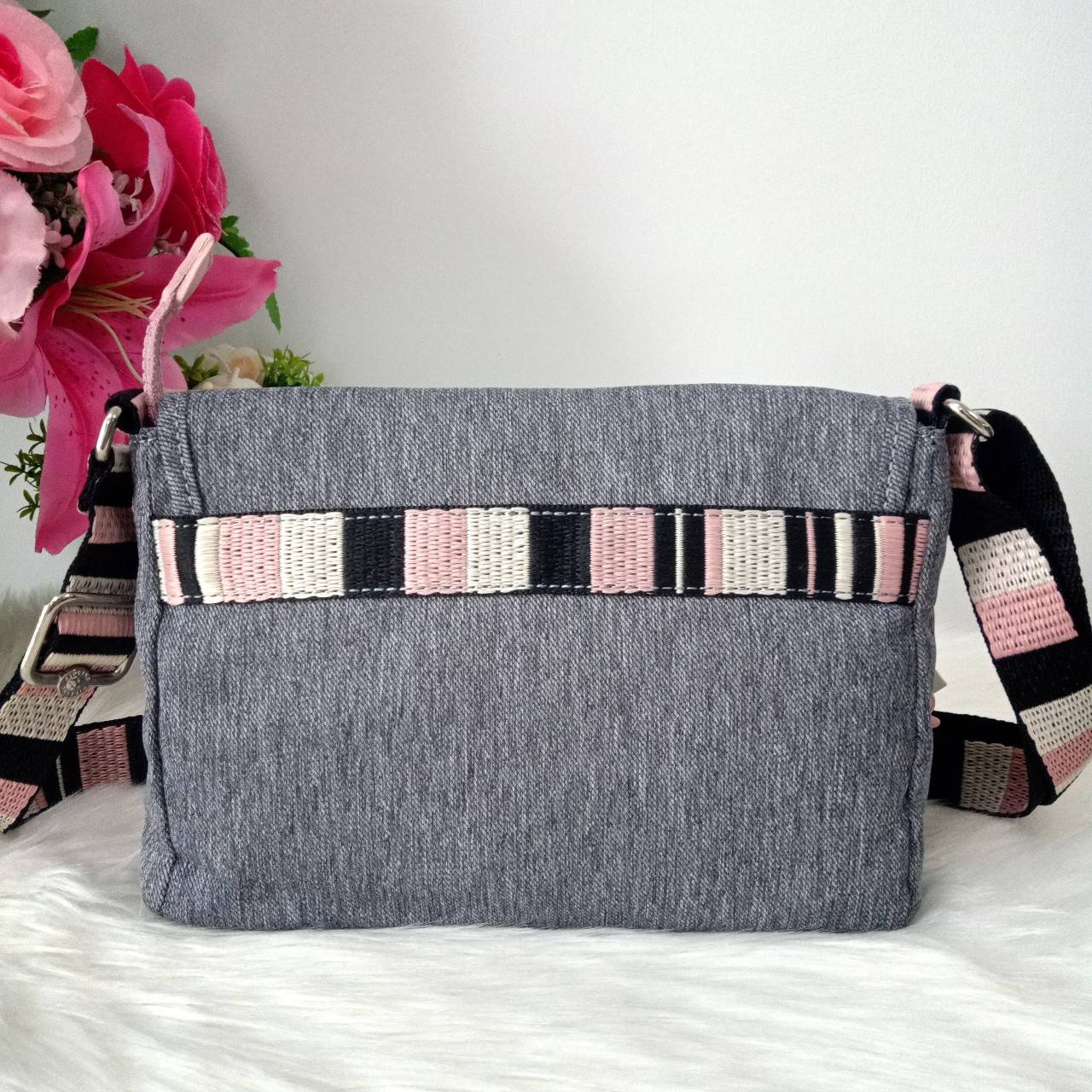 Kipling Shayna กระเป๋าสะพายไหล่ กระเป๋า ไนล่อน แท้