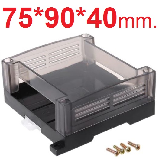 กล่อง PLC ขนาด 75X90X40 mm. Enclousure Case DIY PCB Shell Plastic Transparent Industrial Control Box PLC Controller Box กล่องอเนกประสงค์ ฝาใส