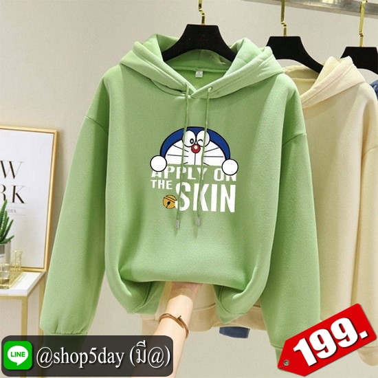 🔥 เสื้อกันหนาวมีฮูด DORAEMON เสื้อผู้หญิงและผู้ชายน่ารักสุดๆ ‼️