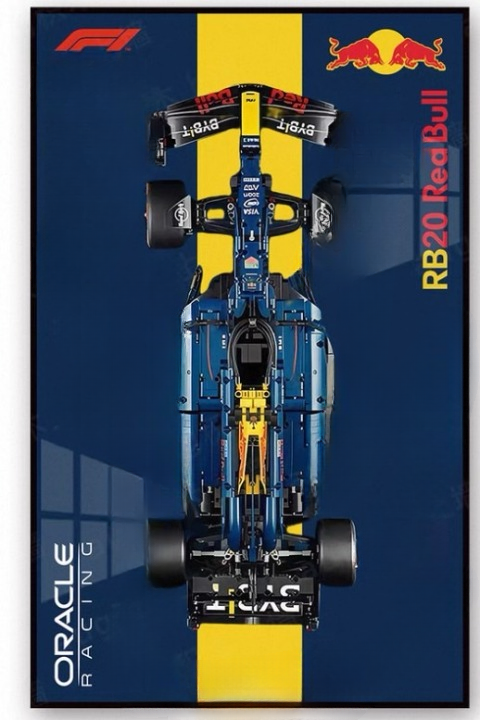 Display frame สำหรับ LEGO Technic เลโก้ 42206 Oracle Red Bull Racing RB20 F1 Car