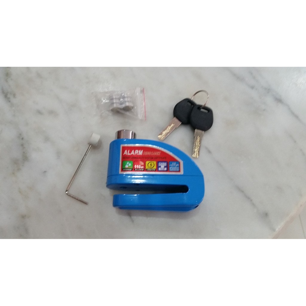กุญแจล็อคดิสเบรคแบบมีเสียงเตือนกันขโมย [ใช้ได้กับรถทุกรุ่น] -รุ่น-Beret-DA8303-ล็อคมอเตอร์ไซด์-จักรยานยนต์-บิ๊กไบค์