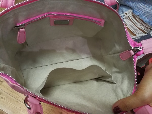 กระเป๋าถือหนังจระเข้แท้ สีชมพู รหัส CRW1217W-10-PI1