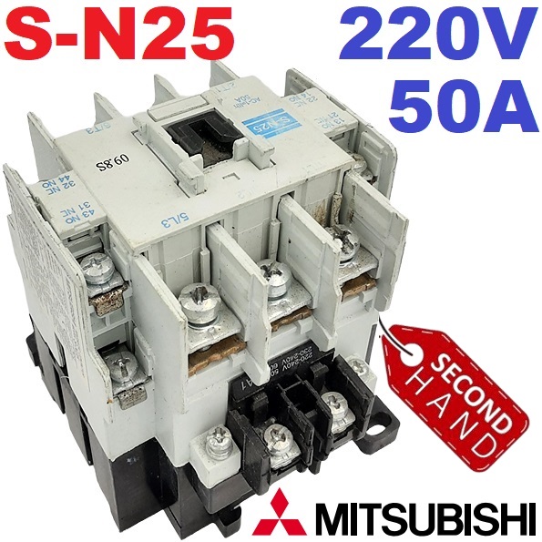 S-N25 AC220V 50A Mitsubishi Megnetic Contactor แมกเนติกคอนแทกเตอร์
