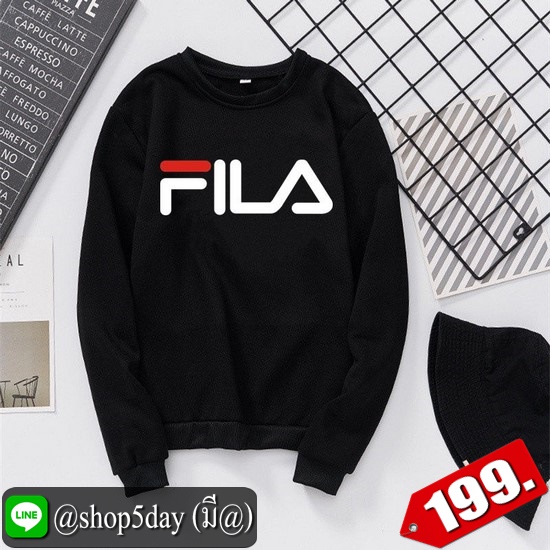 🔥 FILA เสื้อแขนยาวยอดฮิต ใส่ได้ทั้งหญิงและชาย