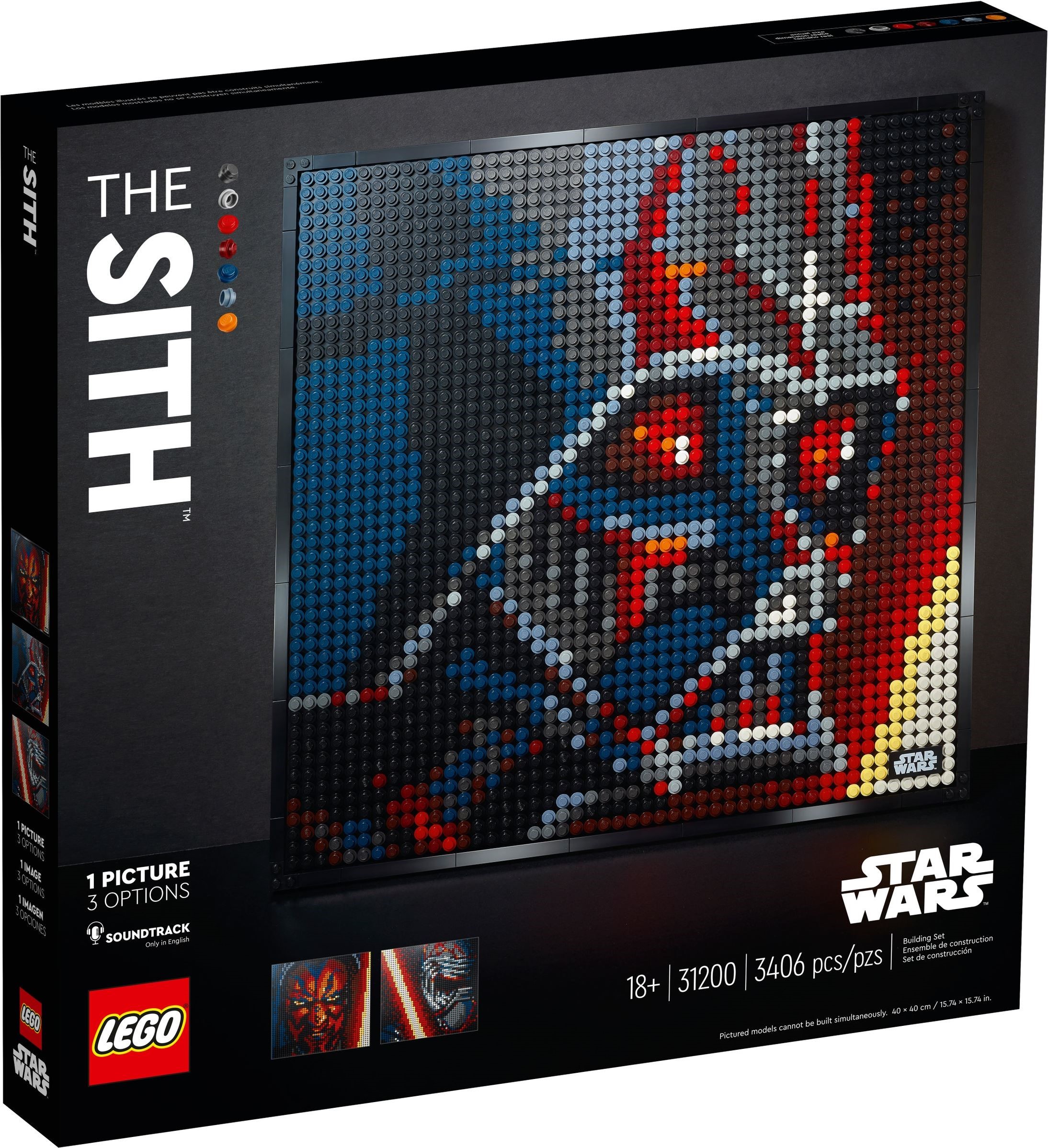 LEGO Art Mosaic เลโก้ 31200 Star Wars Sith