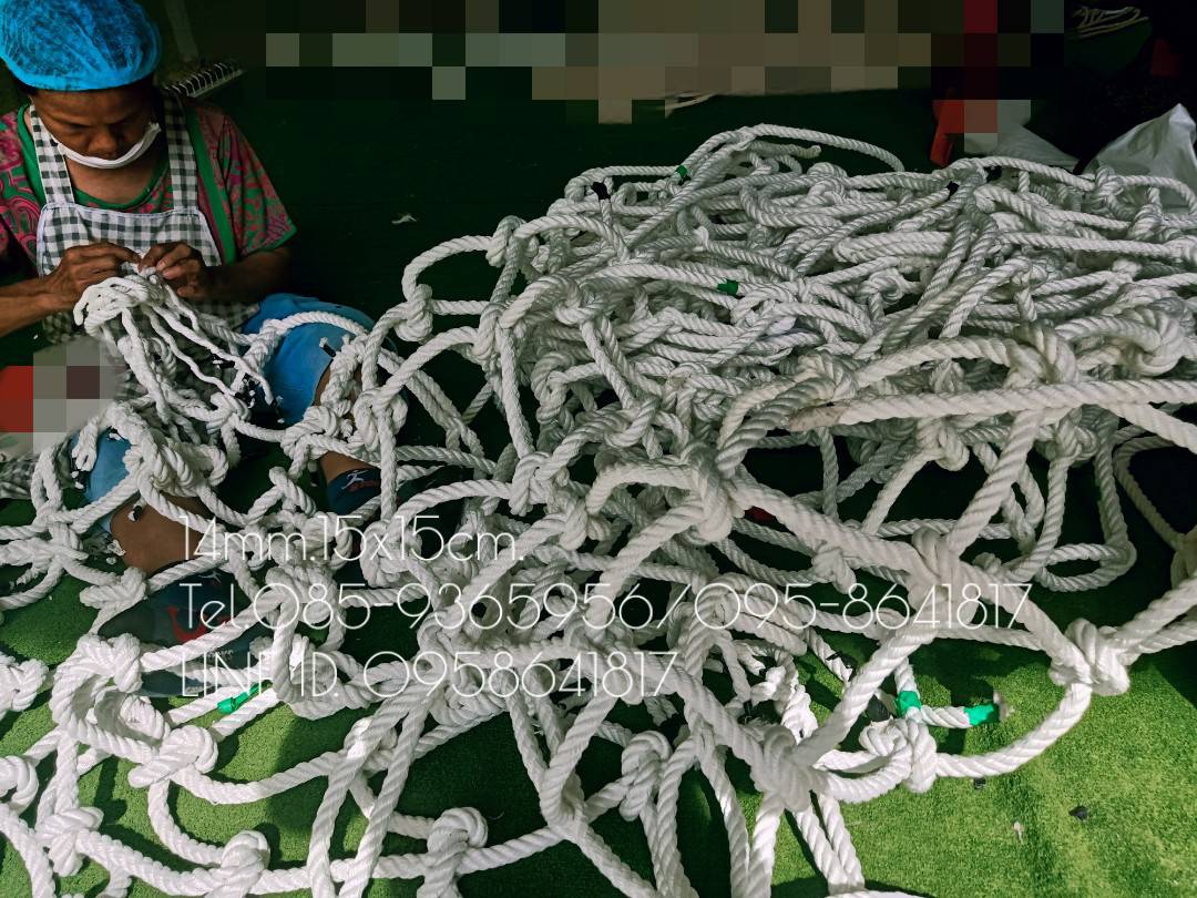 รับถักเชือกตาข่ายปีนป่าย ตาข่ายสนามเด็กเล่น ตาข่ายค่ายลูกเสือ ClimbingNets