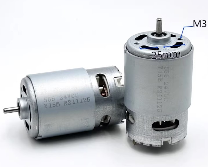มอเตอร์ RS-555 DC Motor 6-24V 20000RPM@24V Large Torque for Electric Drill DIY Tool