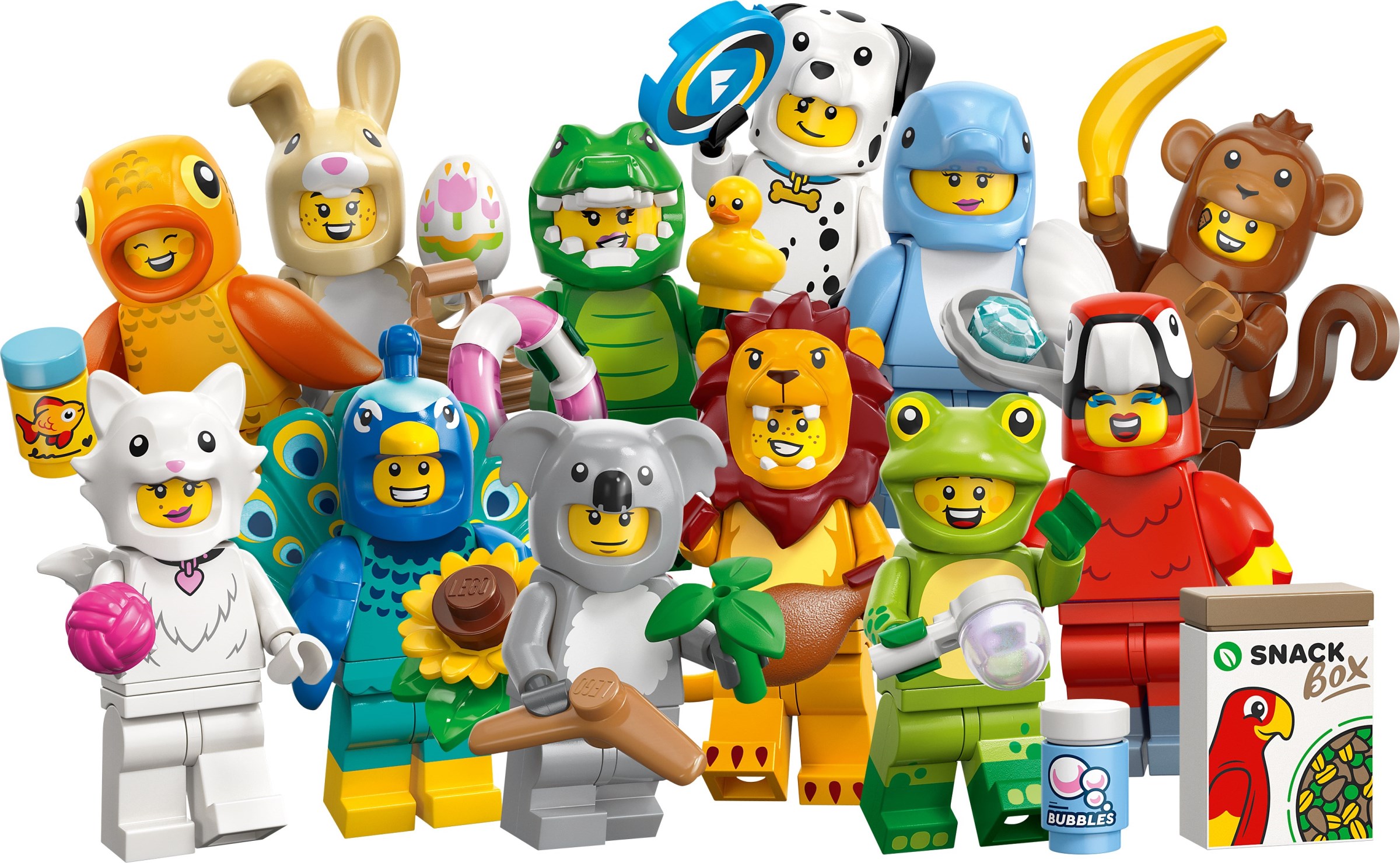 LEGO เลโก้ 71051 Minifigures Series 28 Animal Costume [ครบชุด 12 ตัวละคร]